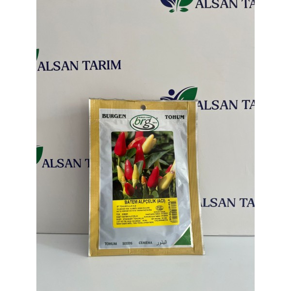 Burgen Batem Alpçelik (Acı) Biber Tohumu 10GR